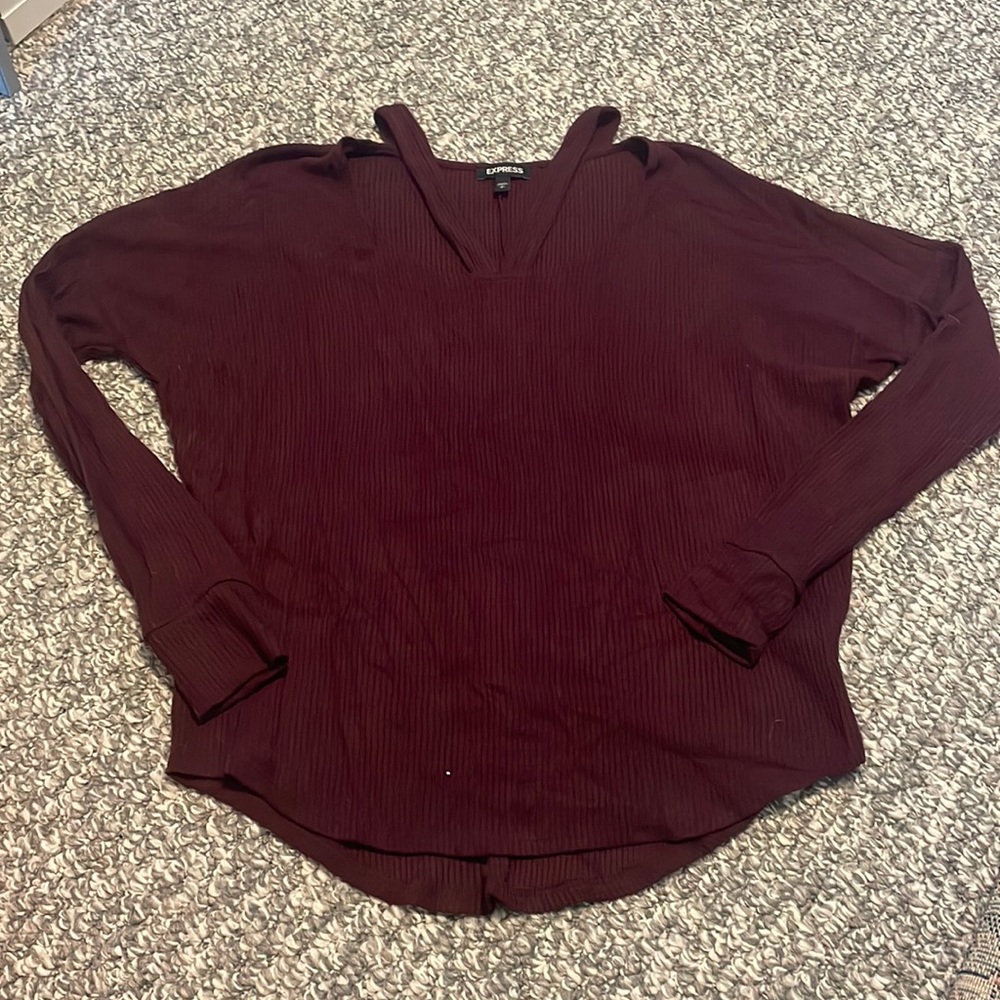 Express strappy neck sweater
